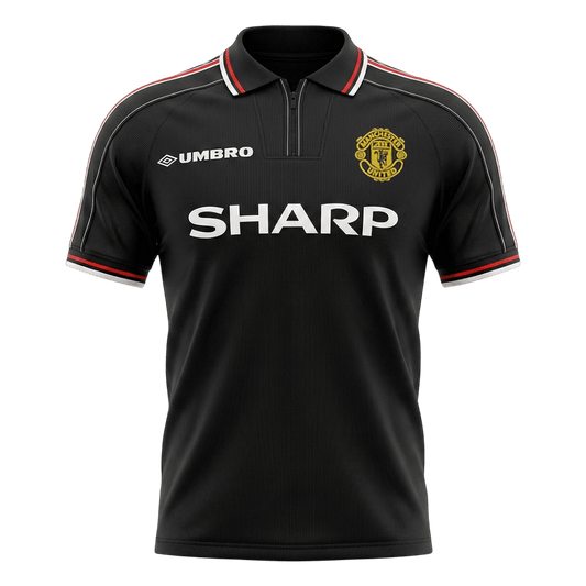 Manchester United Idegenbeli Retro Futball Mez 1998 Fekete 2025/26