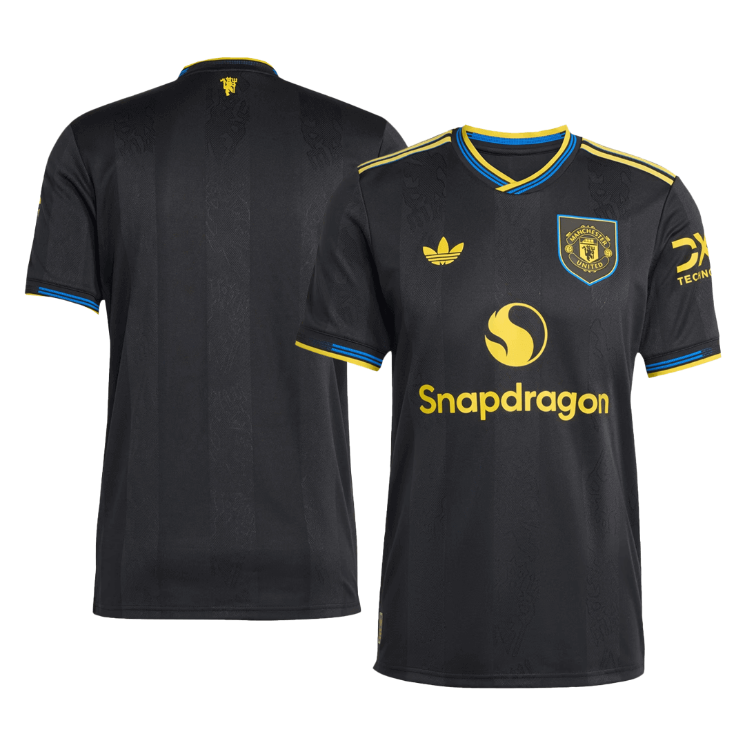 Manchester United Játékos  Idegenbeli Harmadik Mez 2025/26 Fekete