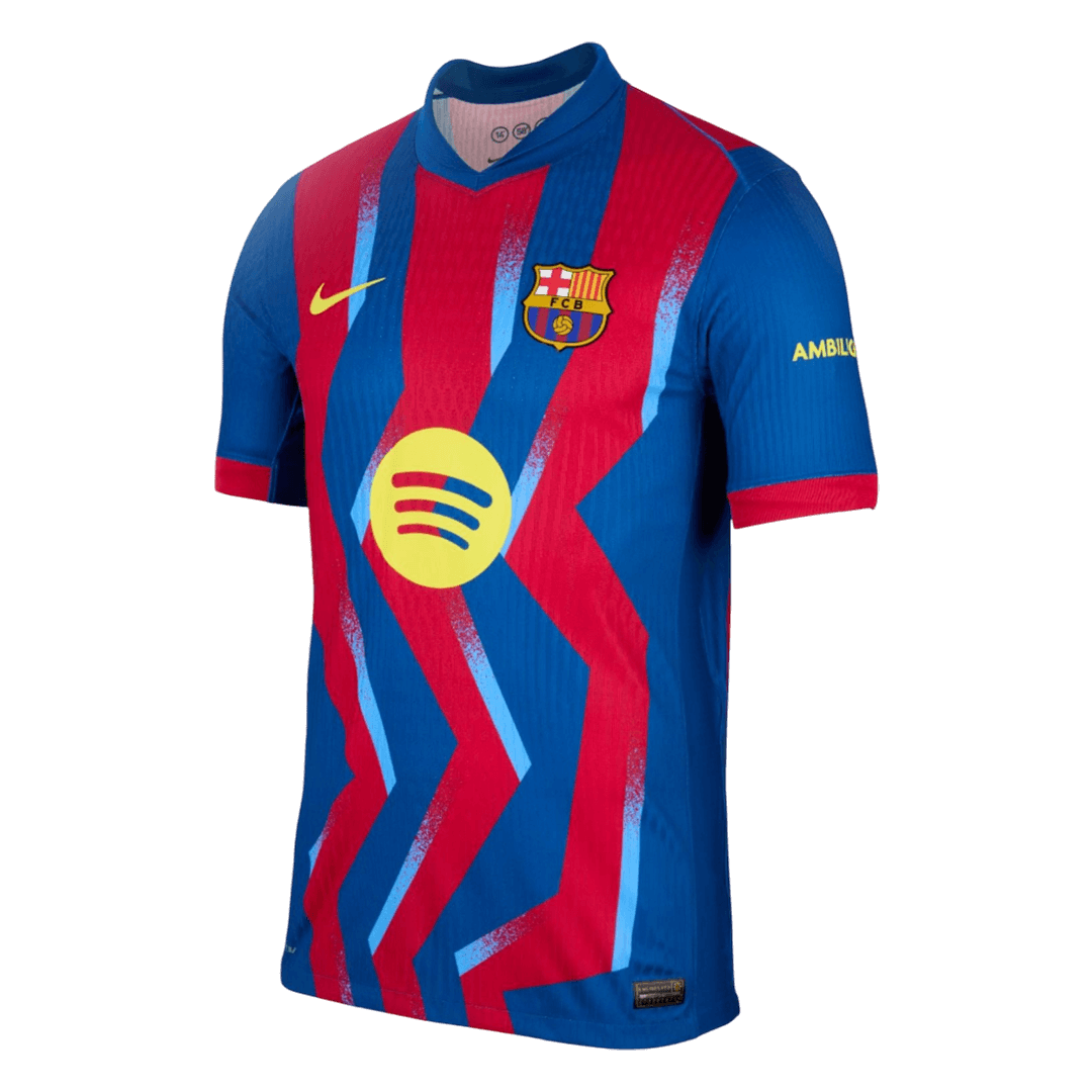 Barcelona Játékos Verzió Negyedik Mez 2025/26 Piros & Kék