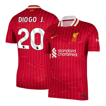 DIOGO J. #20 Liverpool Otthon Soccer Mez 2024/25 Piros