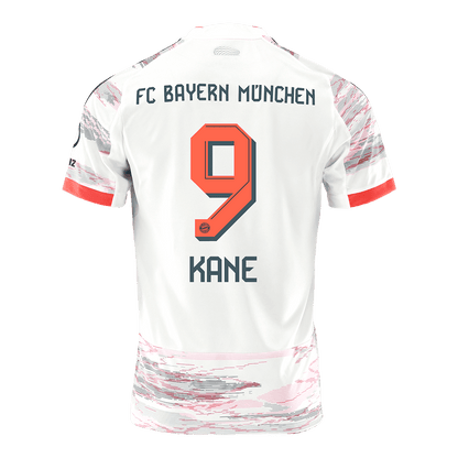 KANE #9 Bayern Munich Idegenbeli Soccer Mez 2025/26 Fehér