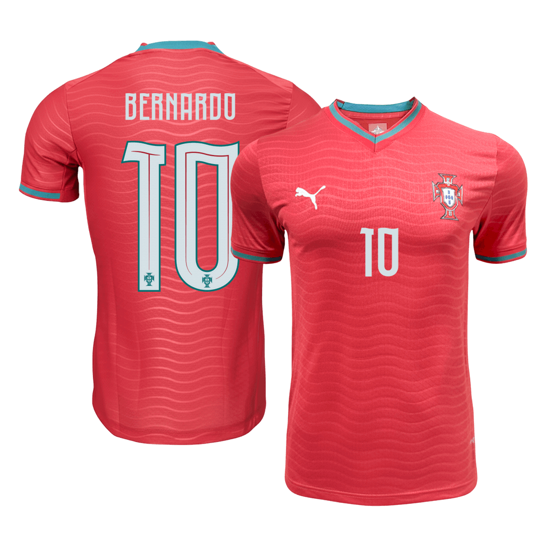 BERNARDO #10 Portugal Játékos Verzió Hazai Mez World Cup 2026 Piros