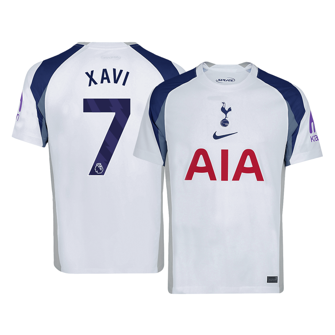 XAVI #7 Tottenham Hotspur 
Otthon 
 Futball Mez 
2025/26 
 Fehér