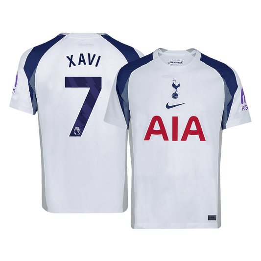 XAVI #7 Tottenham Hotspur 
Otthon 
 Futball Mez 
2025/26 
 Fehér