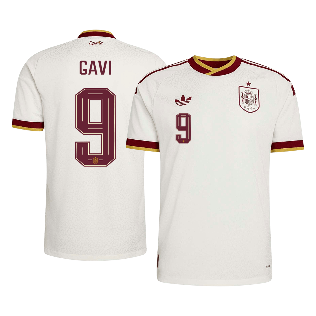 GAVI #9 Spain Játékos Verzió Idegenbeli Mez Világbajnoki 2026 Fehér