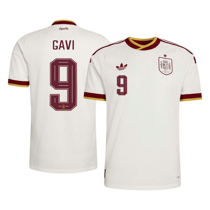 GAVI #9 Spain Játékos Verzió Idegenbeli Mez Világbajnoki 2026 Fehér