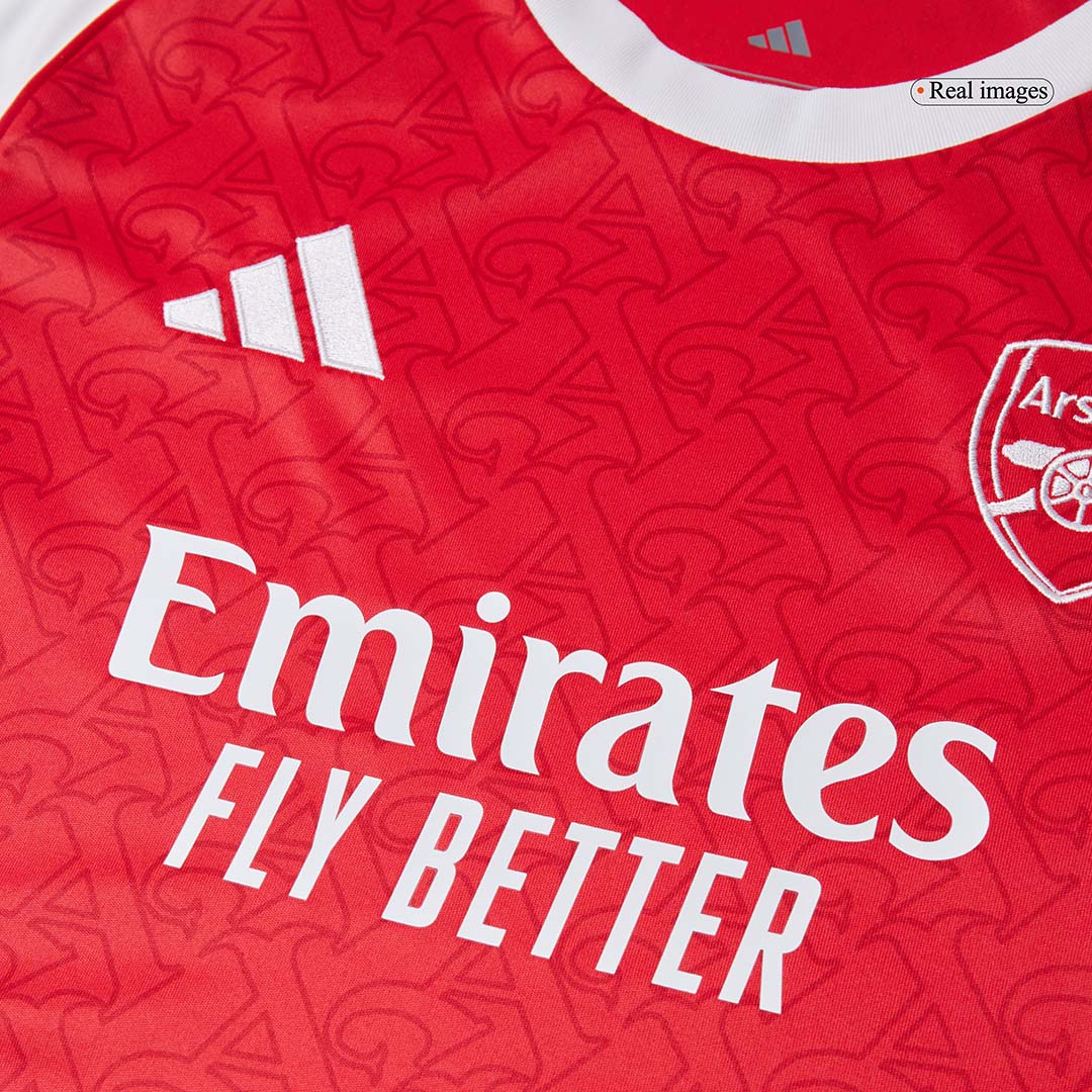 Női Arsenal Otthoni Soccer Mez 2025/26 Piros