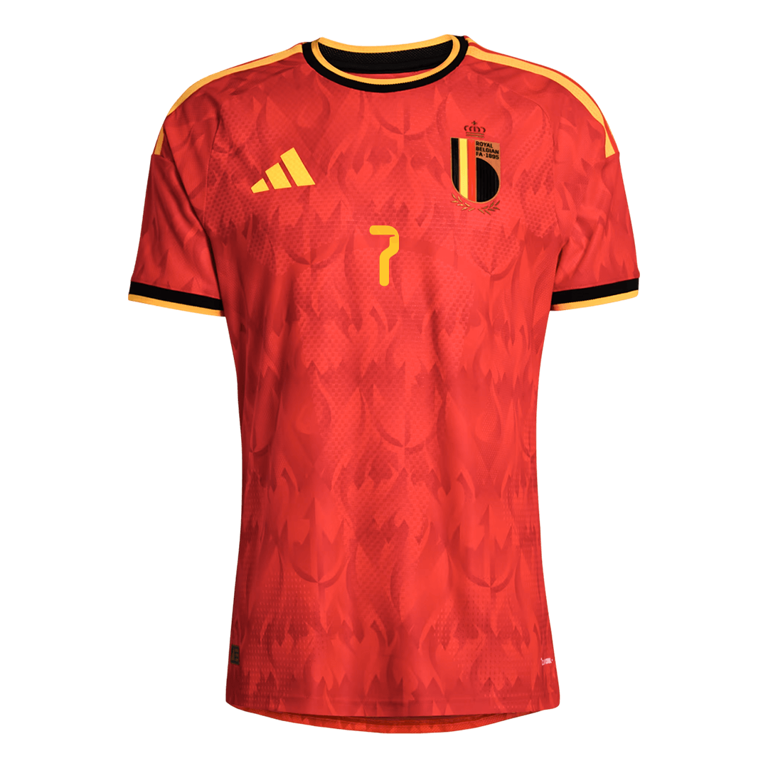 DE BRUYNE #7 Belgium Otthon Mez 2026 Piros