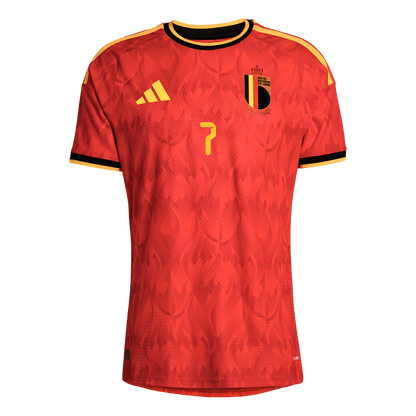DE BRUYNE #7 Belgium Otthon Mez 2026 Piros
