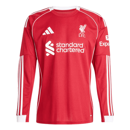 Liverpool Hazai Hosszú Ujjú Mez 2025/26 Piros