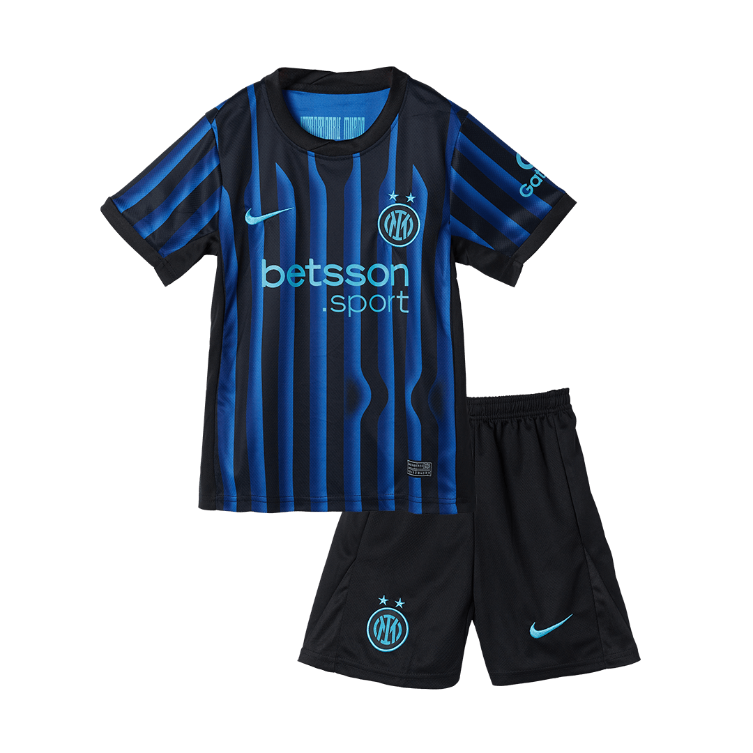 Kid's Inter Milan Otthon Soccer Mez Készlet(Mez+Rövidnadrág) 2025/26 Kék&Fekete