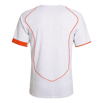Netherlands Idegenbeli Retro Futball Mez 2004 Fehér