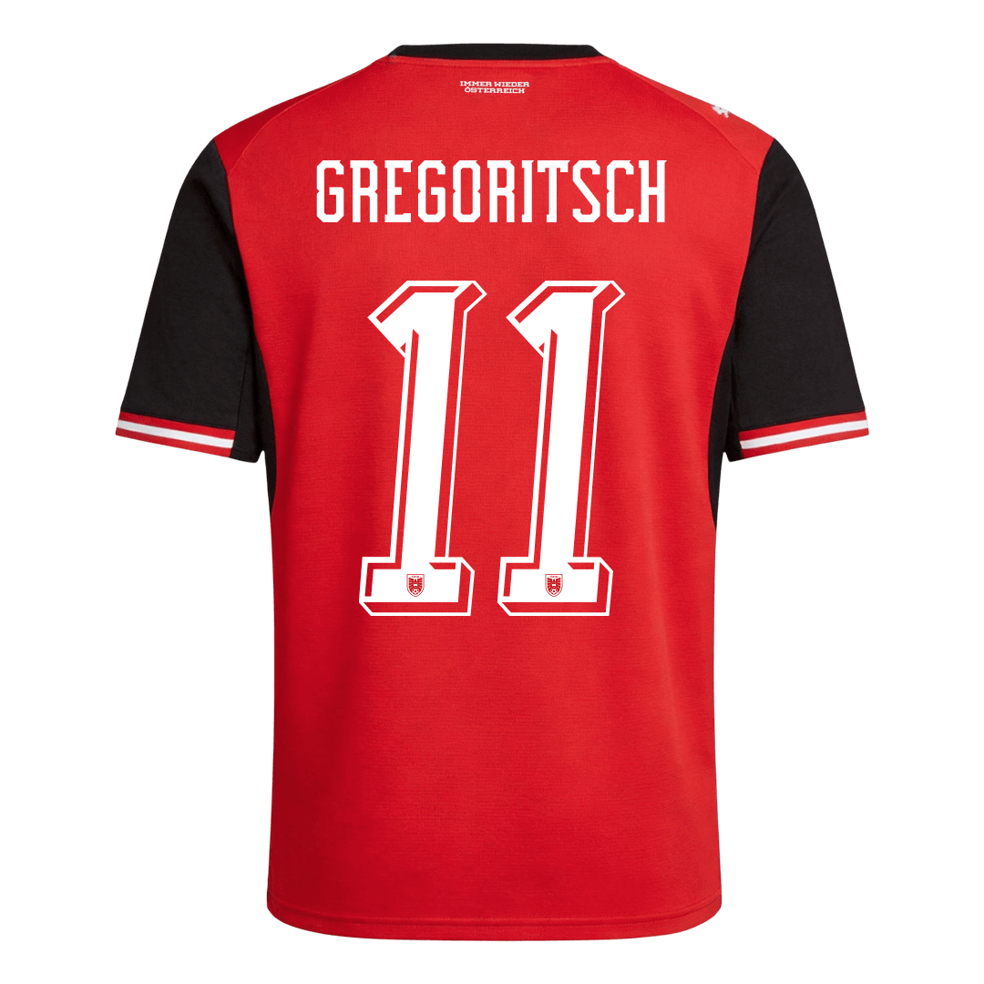 GREGORITSCH #11 Austria Hazai Világbajnoki Mez 2026 Piros