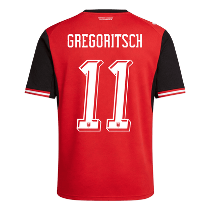 GREGORITSCH #11 Austria Hazai Világbajnoki Mez 2026 Piros
