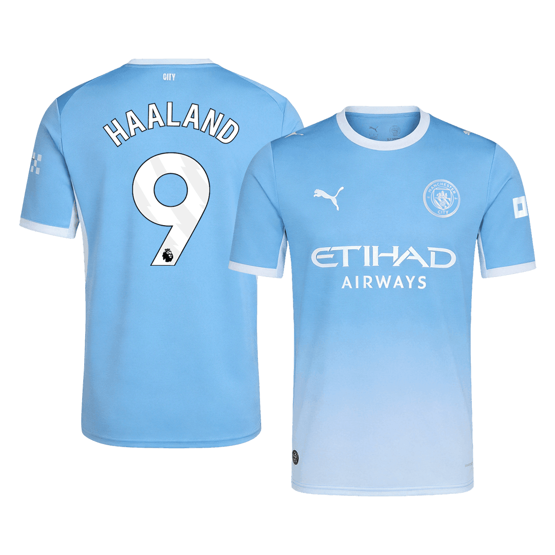 HAALAND #9 Manchester City Hazai Mez 2026/27 Kék
