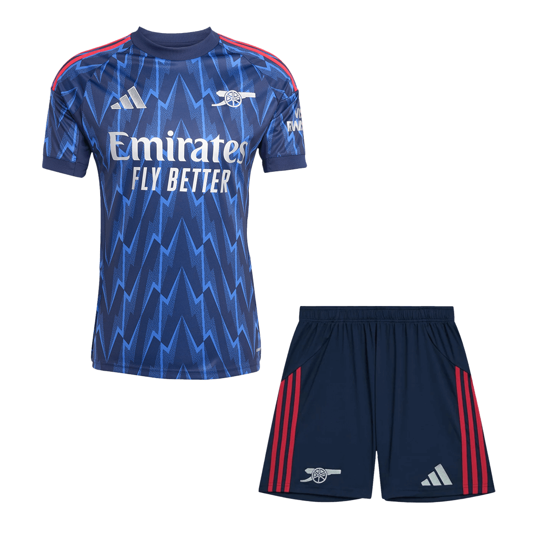 Arsenal Idegenbeli Soccer Mez Készlet(Mez+Rövidnadrág) 2025/26 Kék