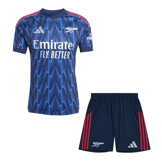 Arsenal Idegenbeli Soccer Mez Készlet(Mez+Rövidnadrág) 2025/26 Kék
