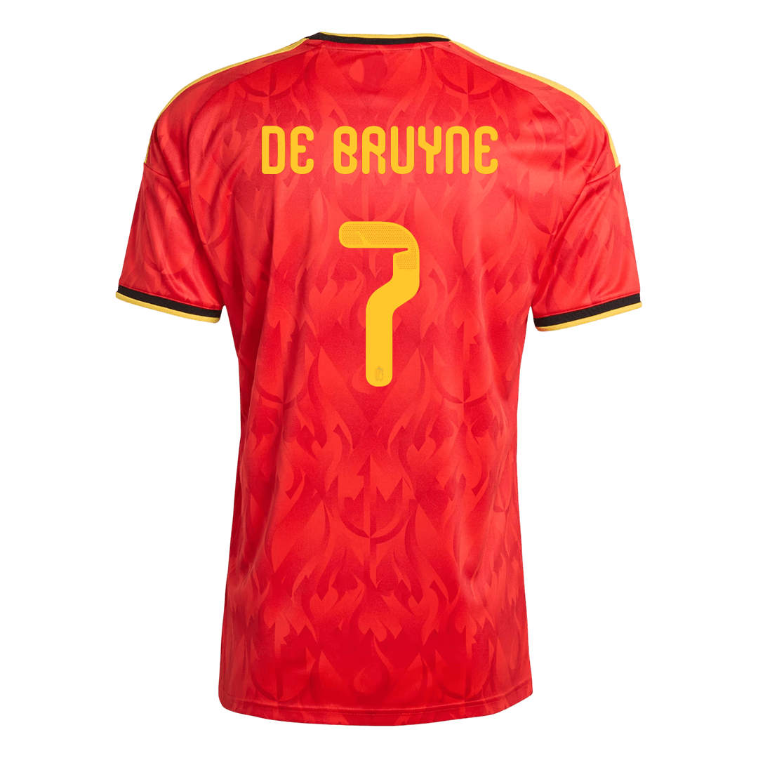 DE BRUYNE #7 Belgium Otthon Mez 2026 Piros