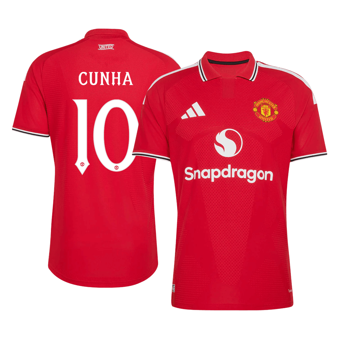 CUNHA #10 Manchester United Játékos Verzió Hazai Mez 2026/27 Piros - UCL
