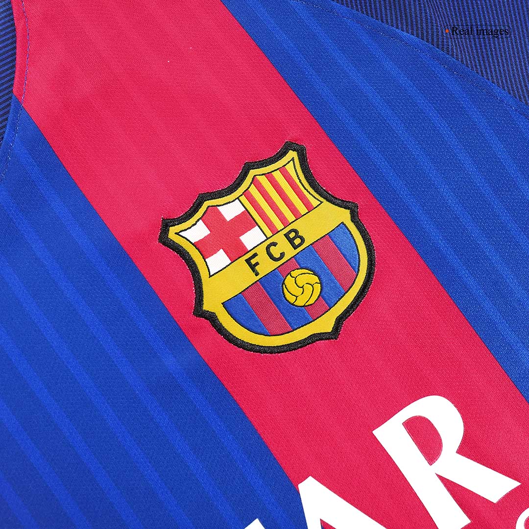 MESSI #10 Barcelona Hazai Retro Futball Mez 2016/17 Piros&Kék