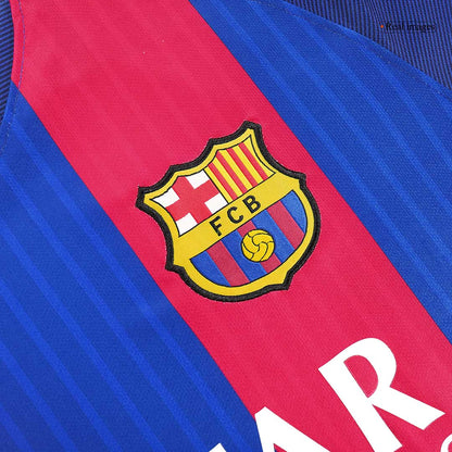 MESSI #10 Barcelona Hazai Retro Futball Mez 2016/17 Piros&Kék