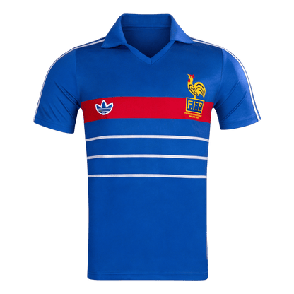 France Hazai Retro Futball Mez 1984 Kék
