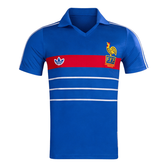 France Hazai Retro Futball Mez 1984 Kék