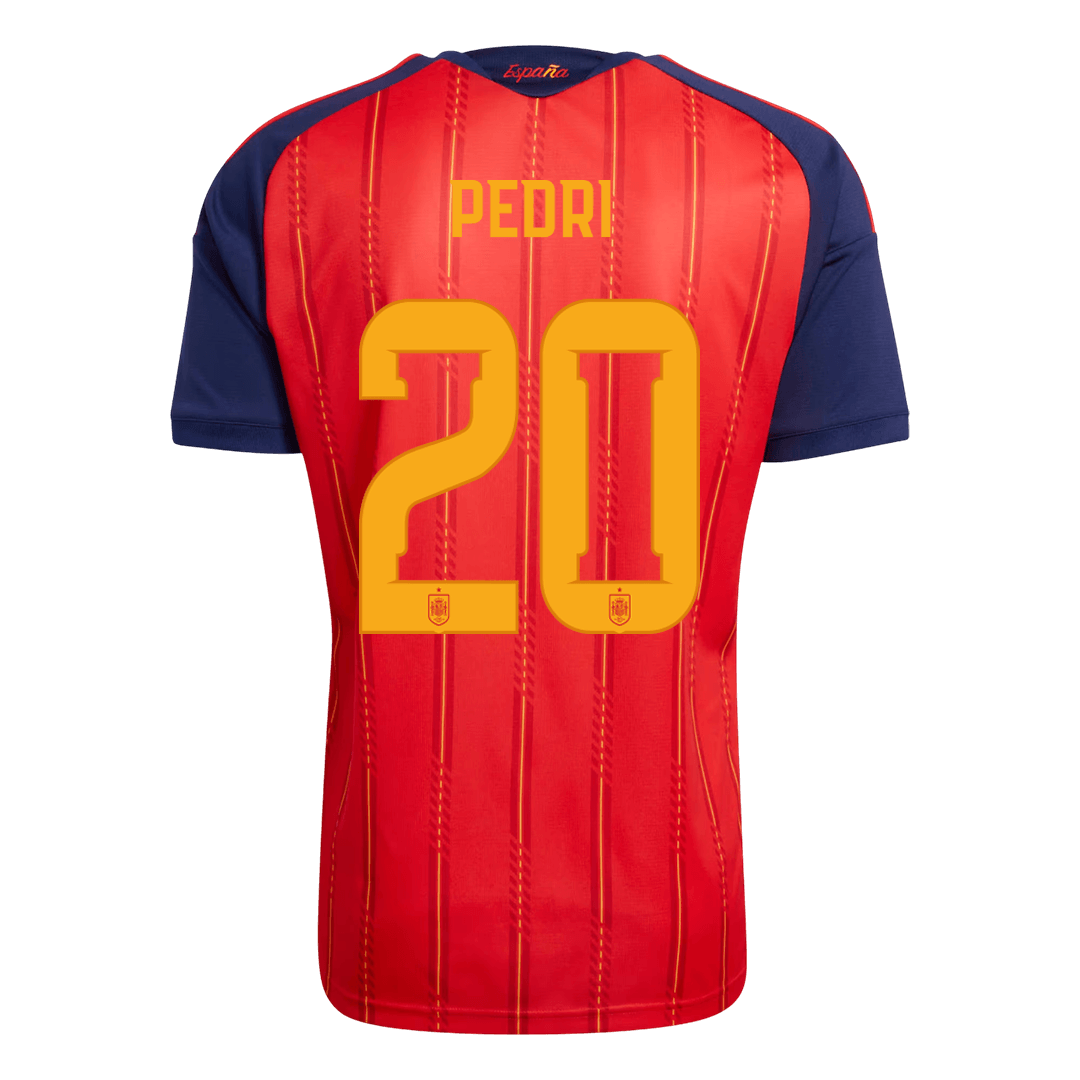 PEDRI #20 Spain Hazai Futball Világbajnoki 2026 Piros