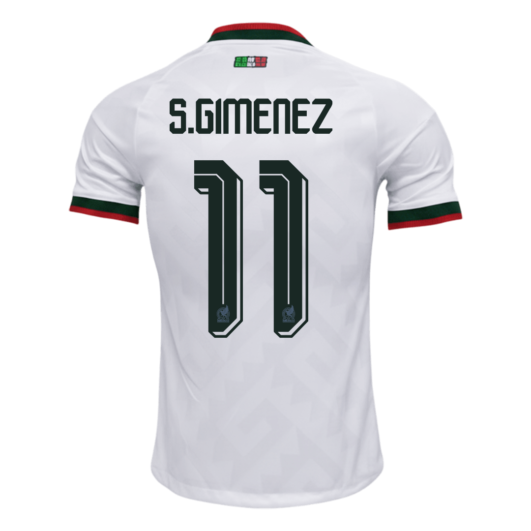 S.GIMENEZ #11 Mexico Játékos Verzió Idegenbeli Mez Világbajnoki 2026 Fehér