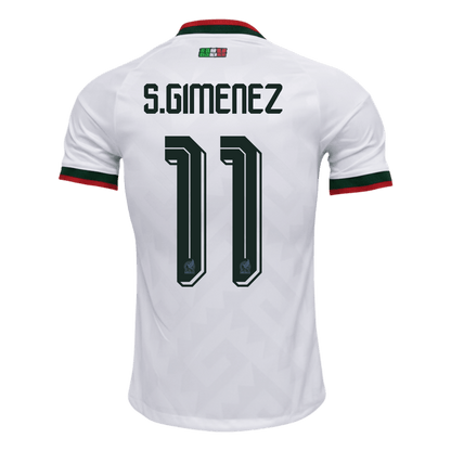 S.GIMENEZ #11 Mexico Játékos Verzió Idegenbeli Mez Világbajnoki 2026 Fehér