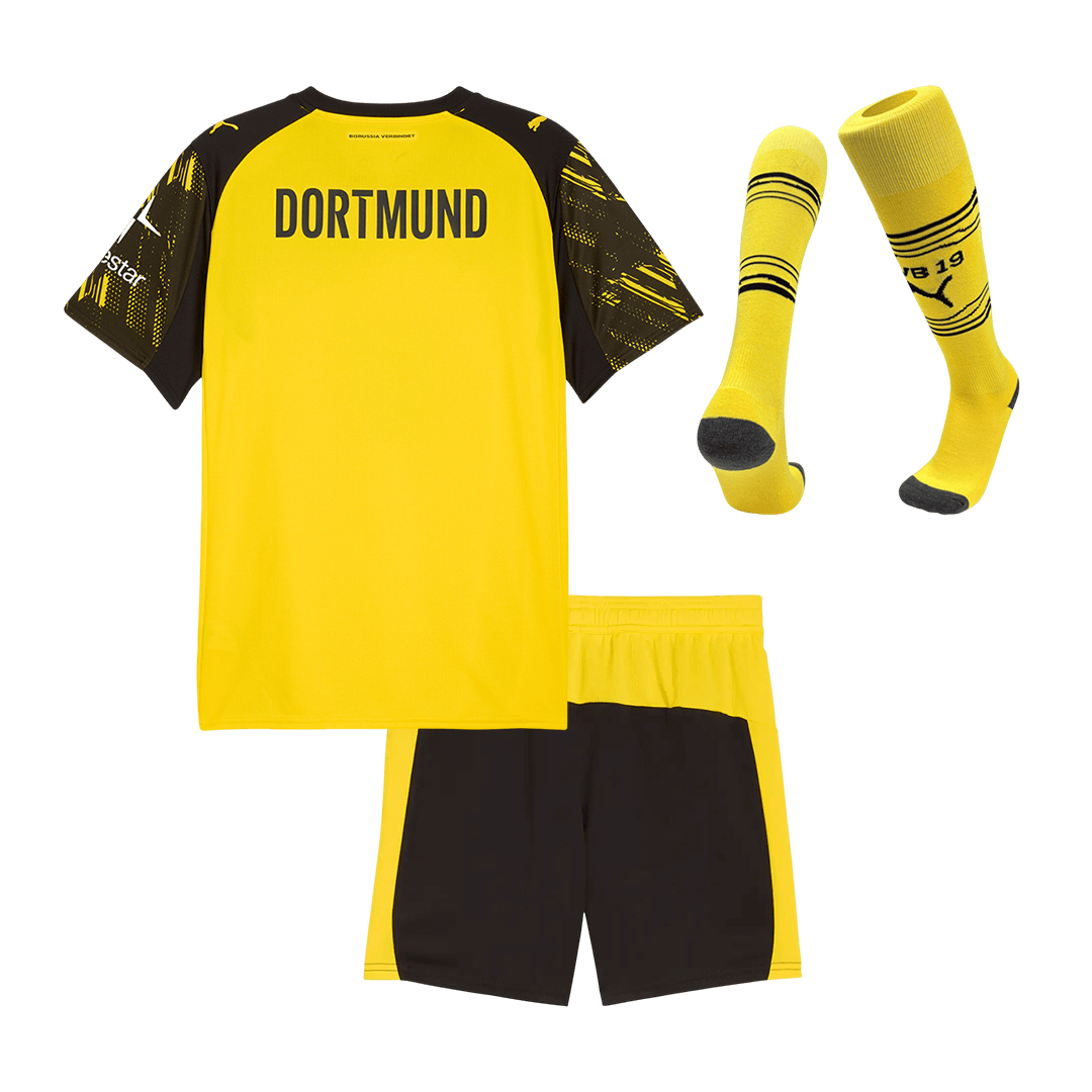 Borussia Dortmund Gyerek Hazai Mez Készlet(Mez+Nadrág+Zokni) 2025/26 Sárga