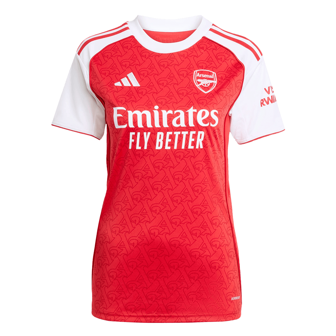 Női Arsenal Otthoni Soccer Mez 2025/26 Piros
