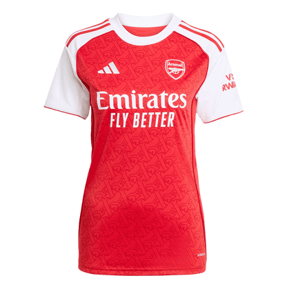 Női Arsenal Otthoni Soccer Mez 2025/26 Piros