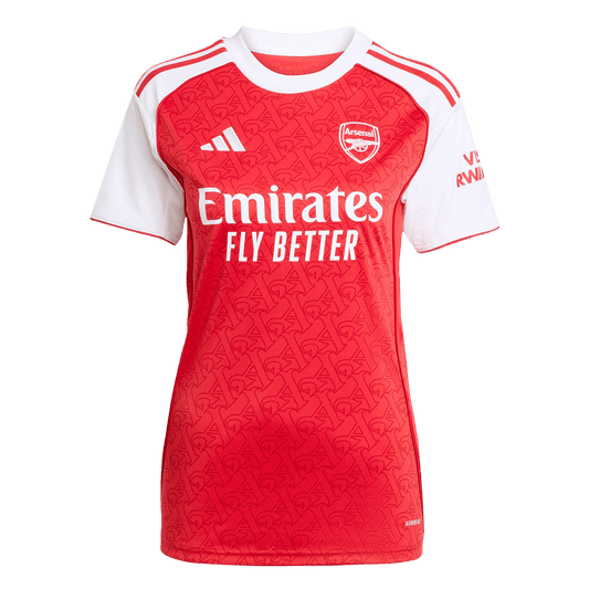 Női Arsenal Otthoni Soccer Mez 2025/26 Piros