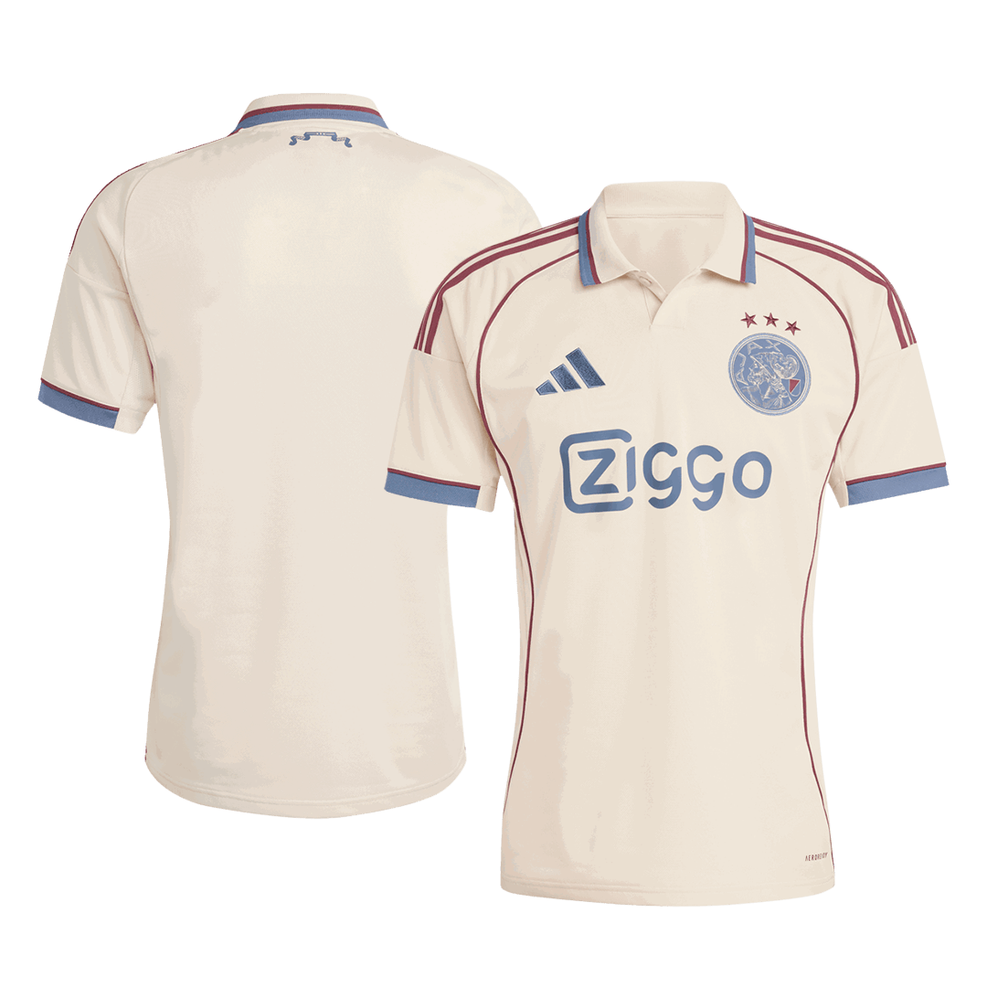 Ajax 
 Idegen Harmadik 
 Futball Mez 
2025/26 
 Fehér