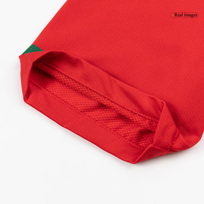 Portugal Otthon Retro Futball Mez 2010 Piros