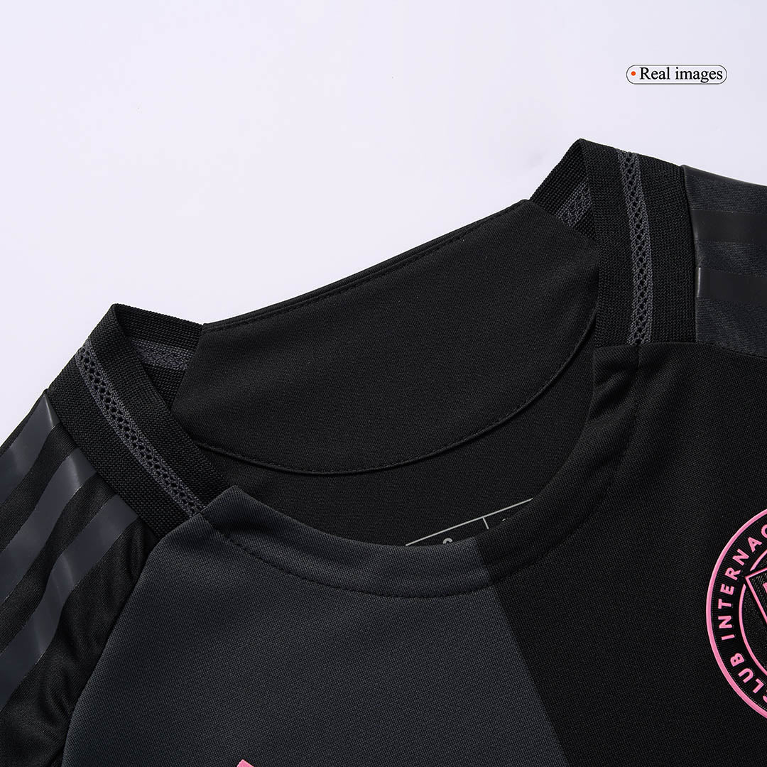 DE PAUL #7 Hiteles Inter Miami CF Idegenbeli Soccer Mez 2025 Fekete&Szürke