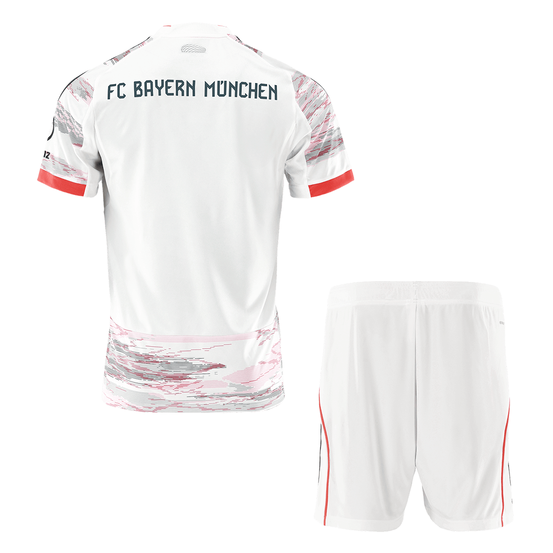 Bayern Munich Idegenbeli Soccer Mez Készlet(Mez+Rövidnadrág) 2025/26 Fehér