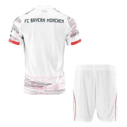 Bayern Munich Idegenbeli Soccer Mez Készlet(Mez+Rövidnadrág) 2025/26 Fehér