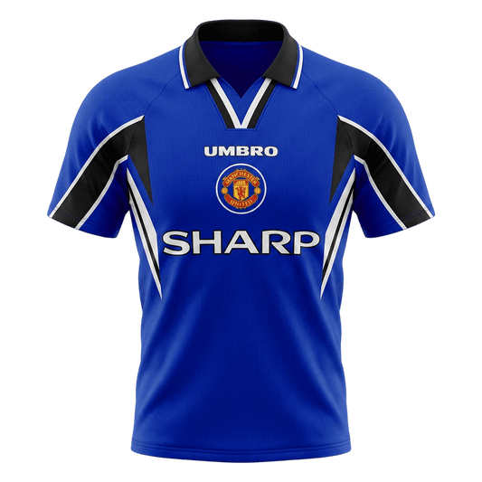 Manchester United Harmadik Retro Futball Mez 1996/97 Kék 2025/26