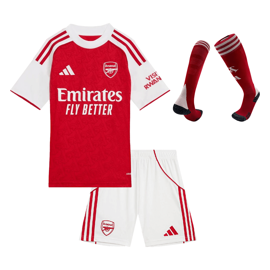 Gyerek Arsenal 
Otthoni 
Mez 
Készlet (Mez + Nadrág + Zokni) 
2025/26 
Piros