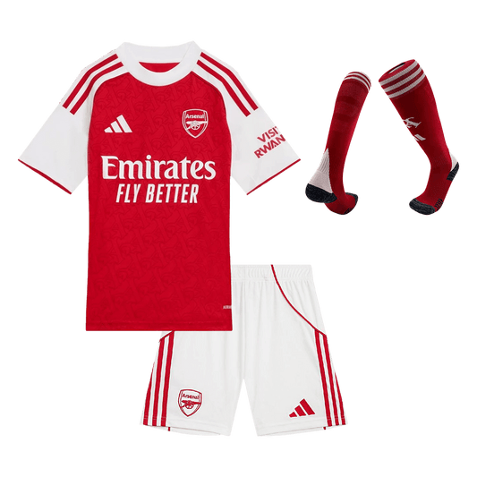 Gyerek Arsenal 
Otthoni 
Mez 
Készlet (Mez + Nadrág + Zokni) 
2025/26 
Piros