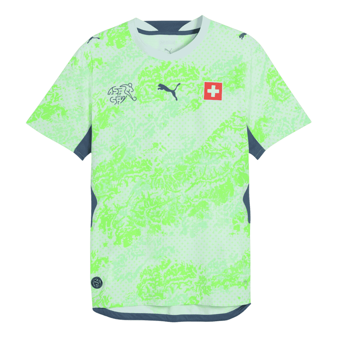Switzerland Idegenbeli Világbajnoki Mez 2026 Zöld