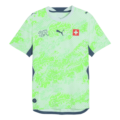 Switzerland Idegenbeli Világbajnoki Mez 2026 Zöld