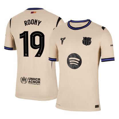 ROONY #19 Barcelona Játékos Idegenbeli Mez 2025/26 Sárga - UCL