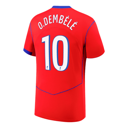 O.DEMBÉLÉ #10 PSG Idegenbeli Harmadik Mez 2025/26 Piros