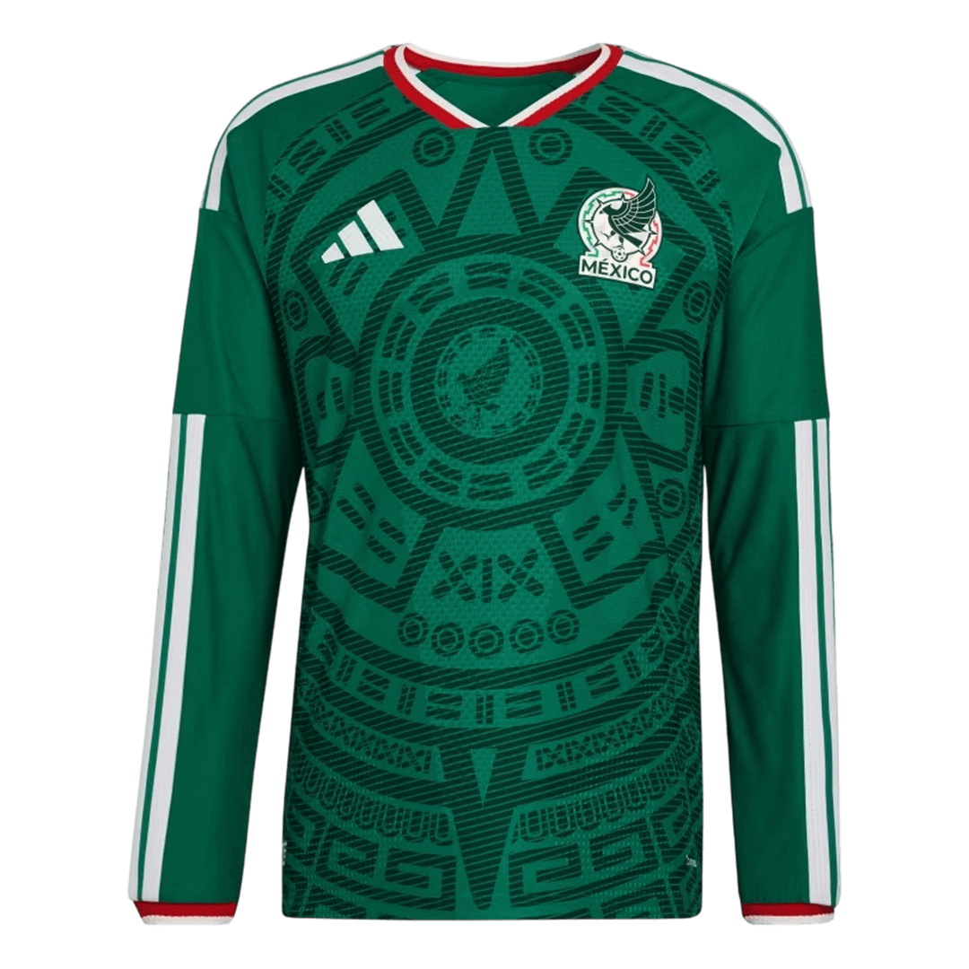 Mexico Hazai Hosszú Ujjú Játékos Mez 2026 Zöld