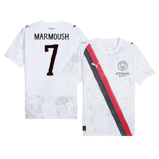 MARMOUSH #7 Manchester City Futball Mez 2025/26 Fehér