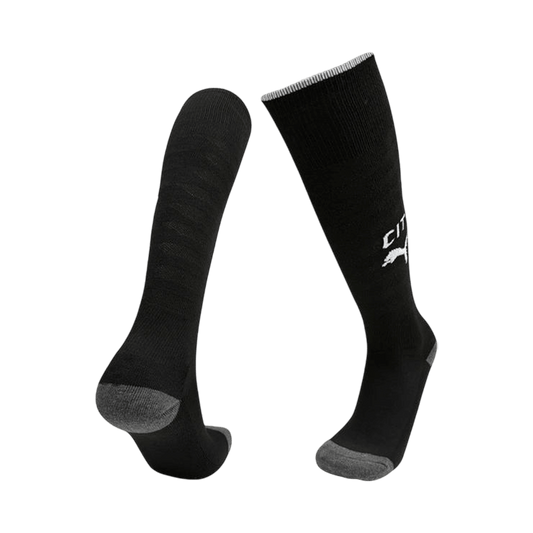 Manchester City Gyerek Idegenben Zokni 2025/26 Fekete