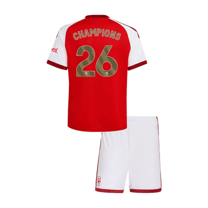 Arsenal CHAMPIONS #26 Gyerek Hazai Mez 2026/27 Piros